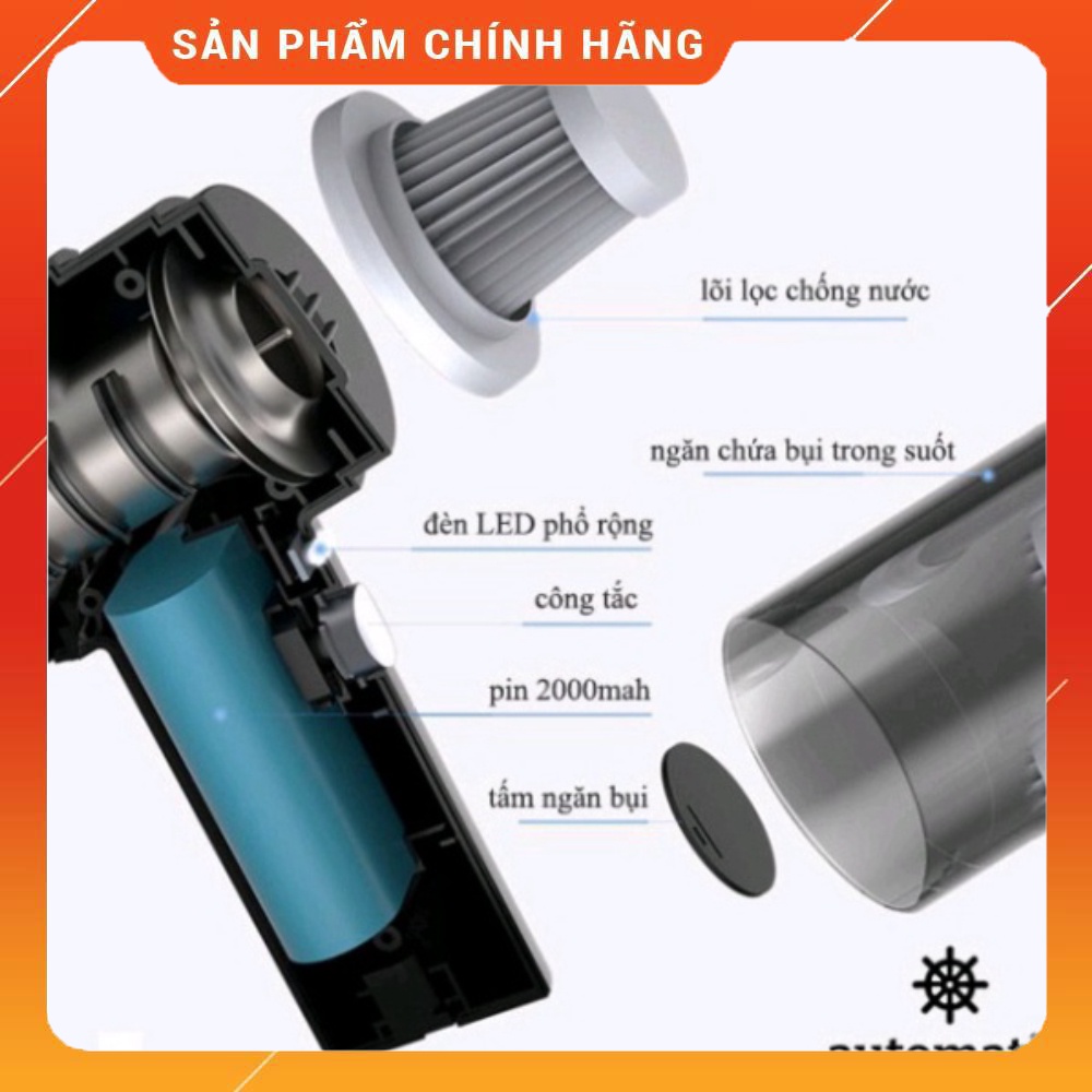 Máy Hút Bụi Cầm Tay Không Dây Lực Hút Cực Mạnh  Máy Hút Bụi Ôtô siêu khỏe