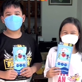 Khẩu trang y tế trẻ em 3D Land mask túi 6 chiếc