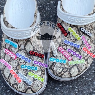 Jibbitz 3d cao cấp, charm gắn dép sục 3d cao cấp, sticker 3d hình gắn chữ Crocs