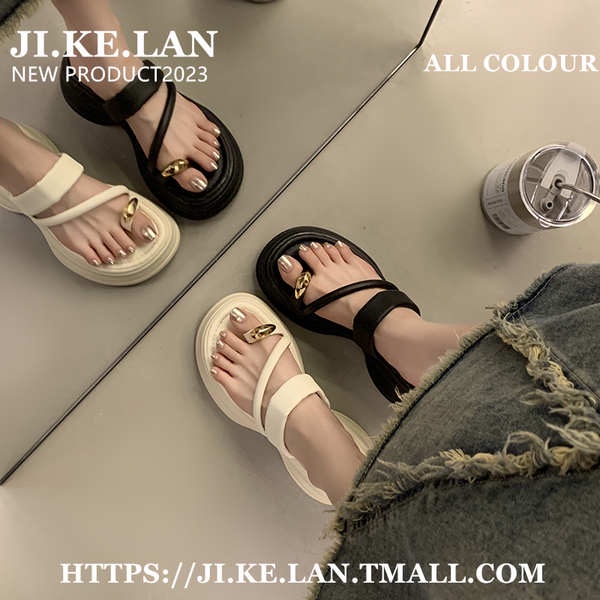 Dép Sandal Xỏ Ngón Nữ Đế Dày Thiết Kế Mới Thời Trang Mùa Hè 2023 Dành Cho