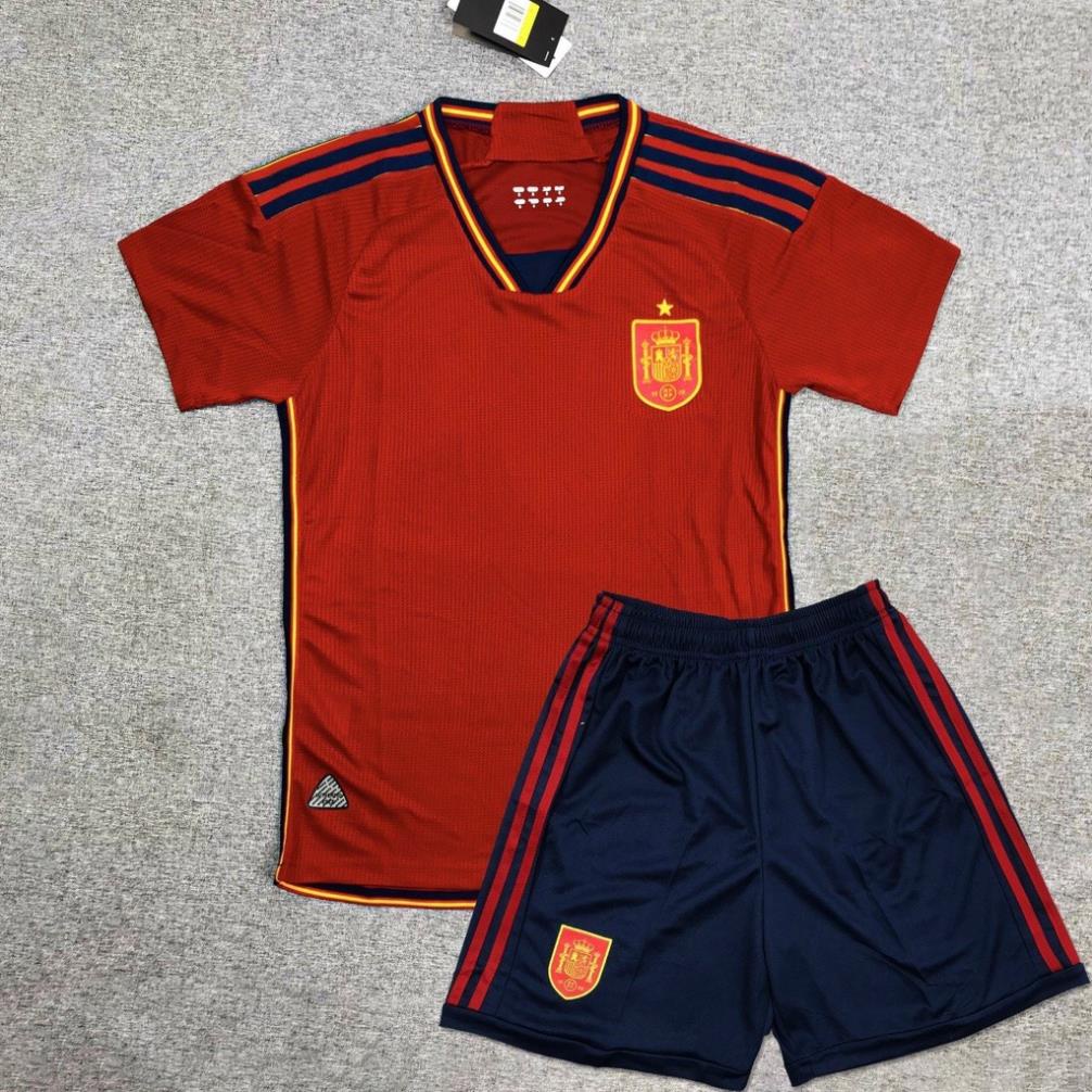 Bộ Quần Áo Bóng Đá Các Đội Tuyển Mùa Giải 2022-2023 Vải Mè Caro Thấm Hút Mồ Hôi, Thoáng Mát Thoải Mái Vận Động