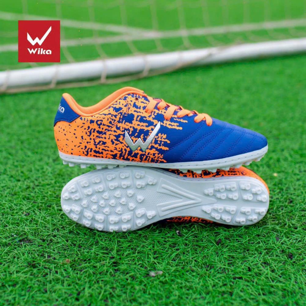 Giày bóng đá Wika Ultra 5 mẫu mới da nhăn,Chất Liệu Da Pu Cao Cấp Phủ Elvaloy Mềm Đàn Hồi Tốt, đã khâu full đế