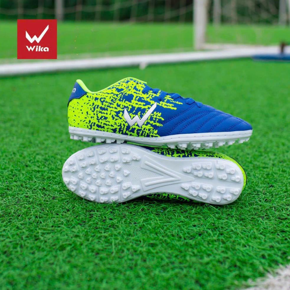 Giày bóng đá Wika Ultra 5 mẫu mới da nhăn,Chất Liệu Da Pu Cao Cấp Phủ Elvaloy Mềm Đàn Hồi Tốt, đã khâu full đế