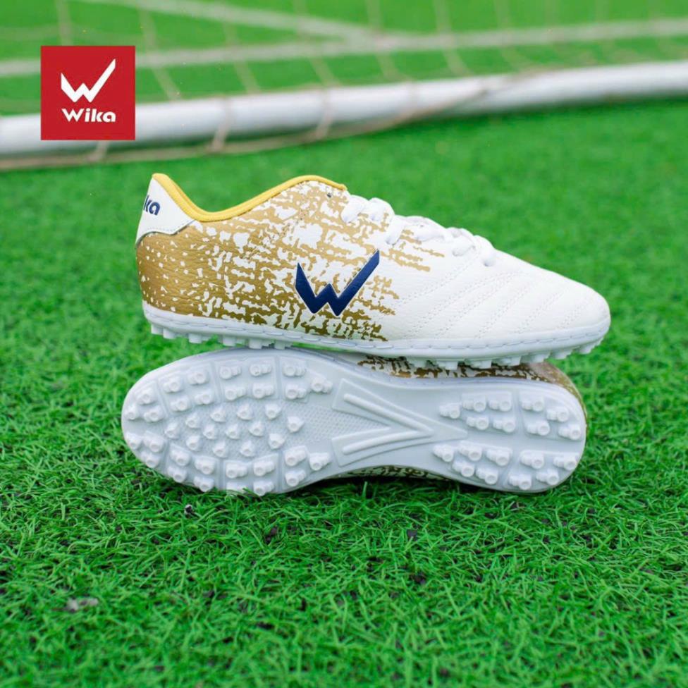 Giày bóng đá Wika Ultra 5 mẫu mới da nhăn,Chất Liệu Da Pu Cao Cấp Phủ Elvaloy Mềm Đàn Hồi Tốt, đã khâu full đế