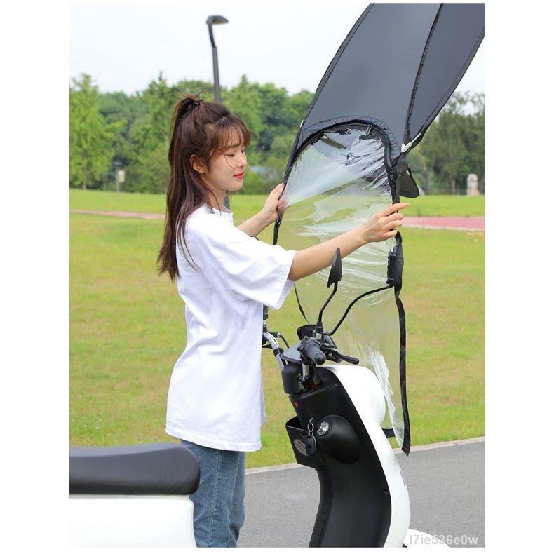 Dù che ô tô điện dù che xe tay ga tán mới dày có thể tháo rời chống nắng mưa che nắng mùa hè