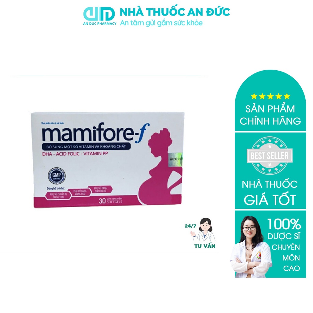 Mamifore-f Bổ Sung Vitamin Và Khoáng Chất Cho Phụ Nữ Có Thai, Chuẩn Bị Mang Thai, Cho Con Bú – Nhà thuốc An Đức