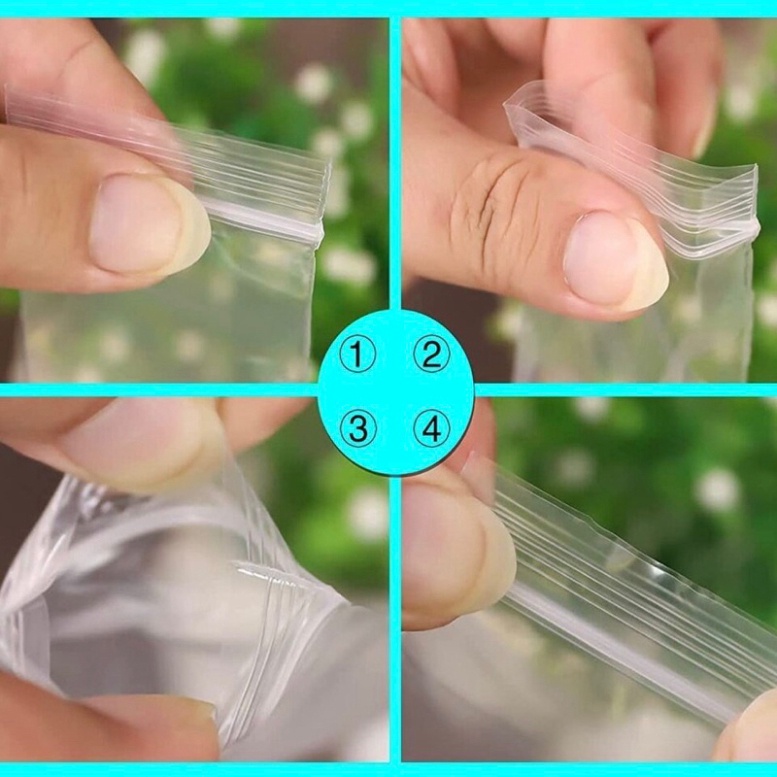 Túi zip trong suốt  100g