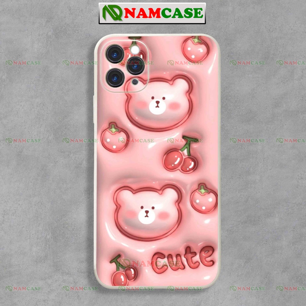 Ốp lưng iphone cặp đôi hoạt hình gấu 3D cute độc lạ ngộ nghĩnh dễ thương ip 6/6s/7/8/X/XS/11/12/13/14 Pro Plus Max