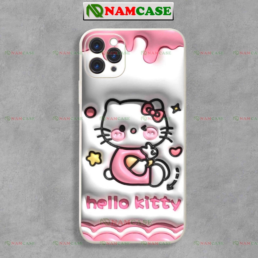 Ốp lưng iphone cặp đôi hoạt hình mèo hello kitty 3D cute ngộ nghĩnh dễ thương ip 6/6s/7/8/X/XS/11/12/13/14 Pro Plus Max