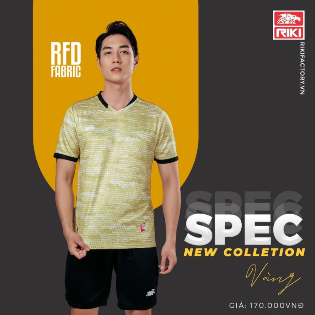 Bộ Quần Áo Đá Bóng Riki Spec Kết Cấu Vải Co Dãn 4 Chiều Mềm Nhẹ, Thông Thoáng Thấm Hút Mồ Hôi