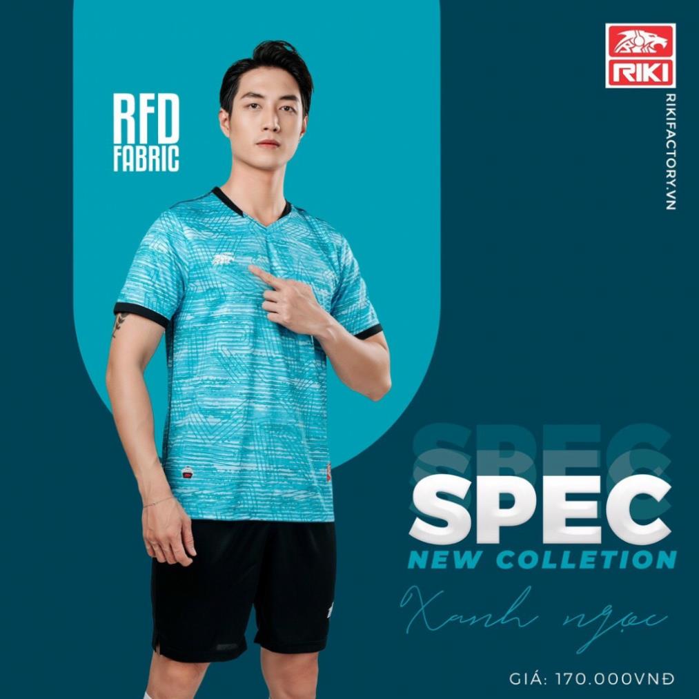 Bộ Quần Áo Đá Bóng Riki Spec Kết Cấu Vải Co Dãn 4 Chiều Mềm Nhẹ, Thông Thoáng Thấm Hút Mồ Hôi