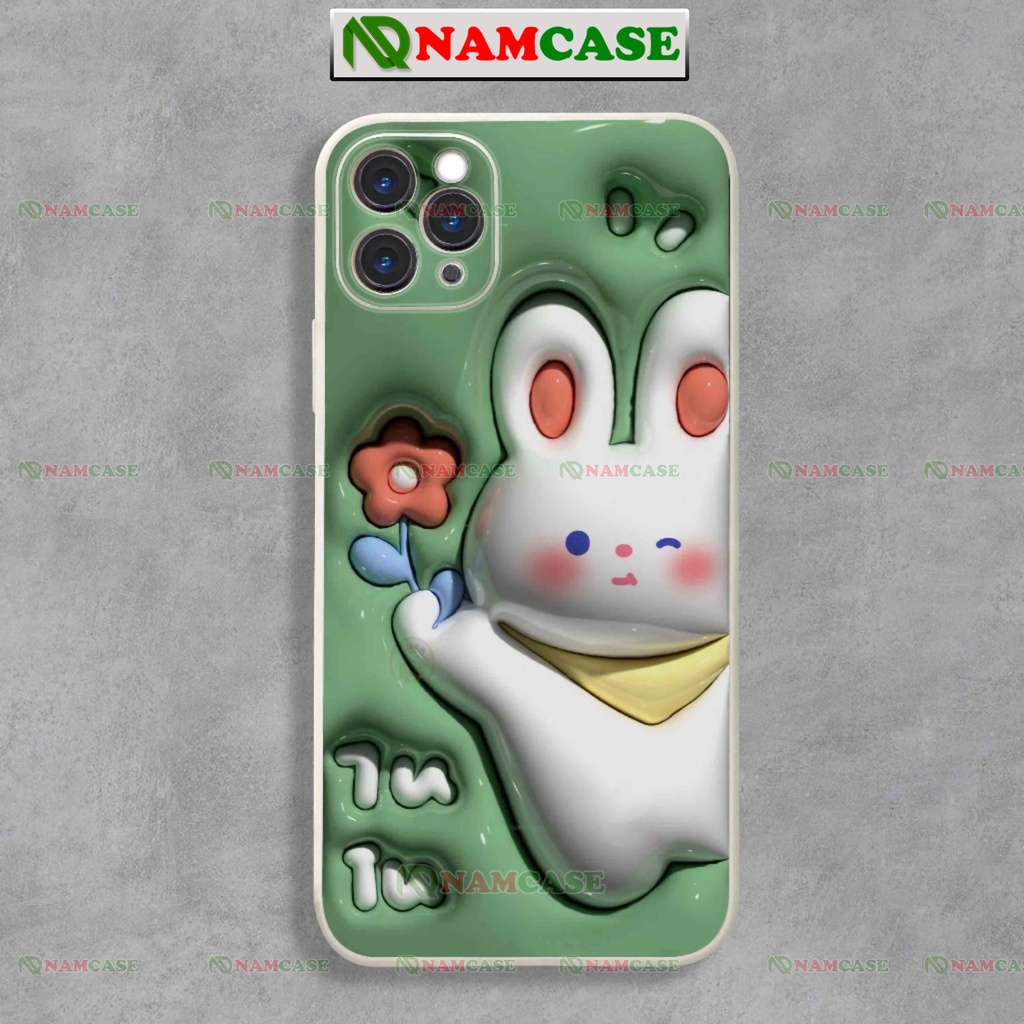Ốp lưng iphone cặp đôi hoạt hình gấu thỏ 3D cute độc lạ ngộ nghĩnh dễ thương ip 6/6s/7/8/X/XS/11/12/13/14 Pro Plus Max