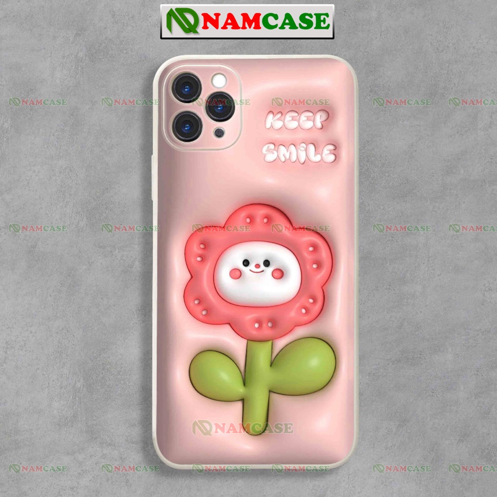 Ốp lưng iphone cặp đôi hoạt hình hoa 3D cute độc lạ ngộ nghĩnh dễ thương ip 6/6s/7/8/X/XS/11/12/13/14 Pro Plus Max