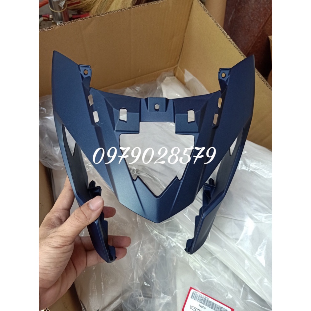 Ốp đầu satria fi raider fi màu xanh nhám