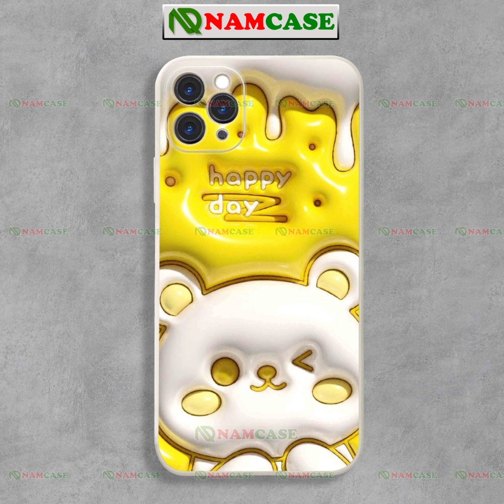 Ốp lưng iphone cặp đôi hoạt hình gấu thỏ 3D cute ngộ nghĩnh dễ thương đẹp ip 6/6s/7/8/X/XS/11/12/13/14 Pro Plus Max