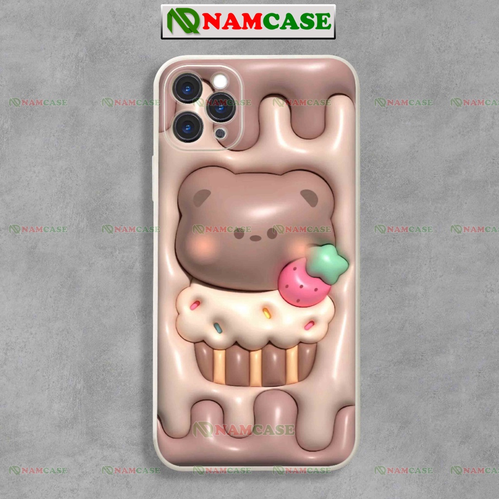 Ốp lưng iphone cặp đôi hoạt hình gấu 3D cute độc lạ ngộ nghĩnh dễ thương đẹp ip 6/6s/7/8/X/XS/11/12/13/14 Pro Plus Max