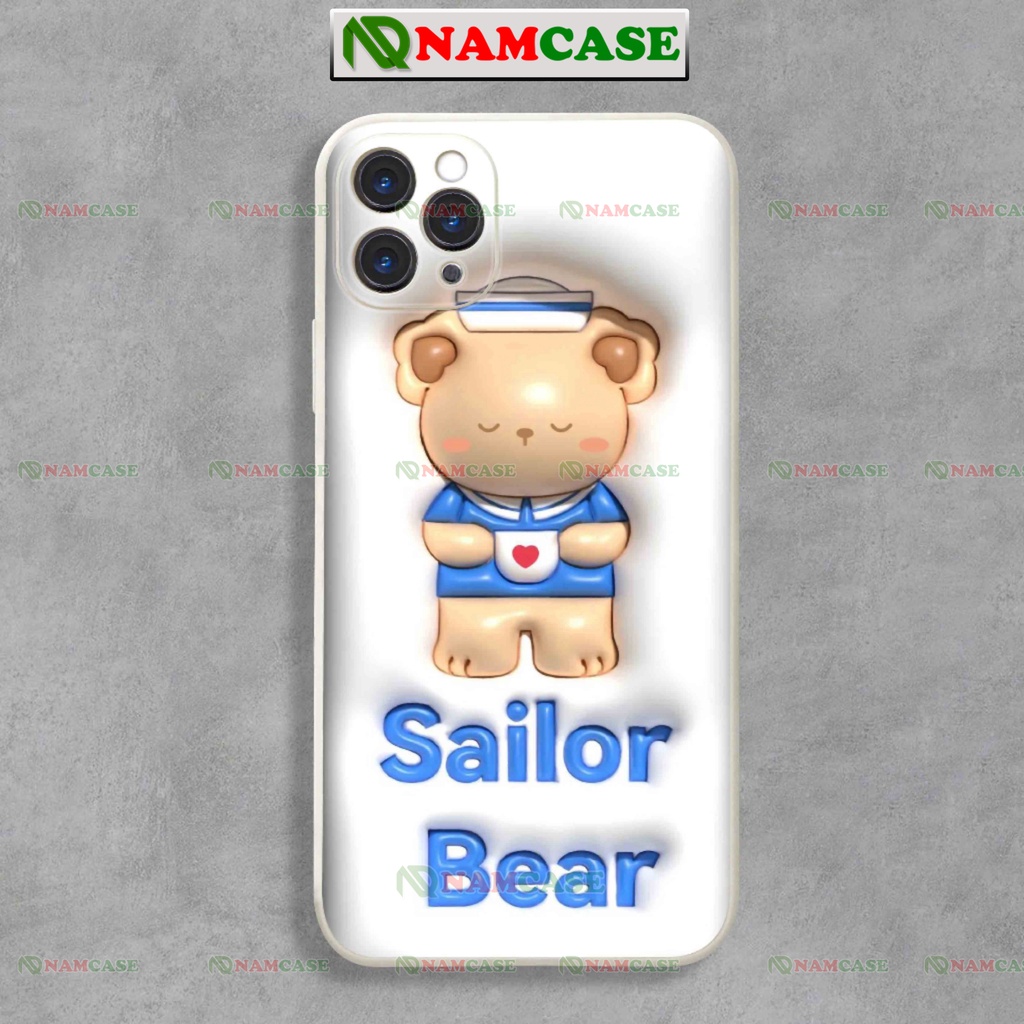 Ốp lưng iphone cặp đôi hoạt hình gấu 3D cute độc lạ ngộ nghĩnh dễ thương đẹp ip 6/6s/7/8/X/XS/11/12/13/14 Pro Plus Max
