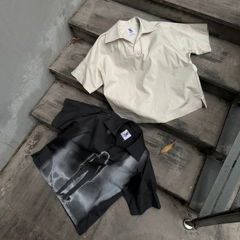 Áo Polo Boxy SNAZZY Unisex Chất Liệu Kaki Chính Hãng - APOCALYPSE