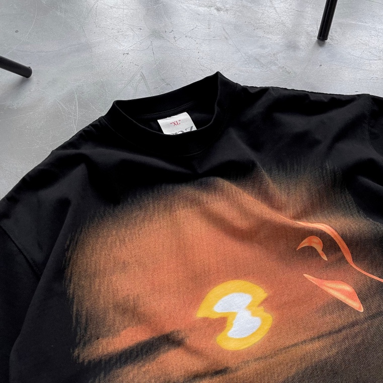 Áo Thun Boxy SNAZZY Unisex Nam Nữ Chất Liệu Cotton Chính Hãng - SUNSET