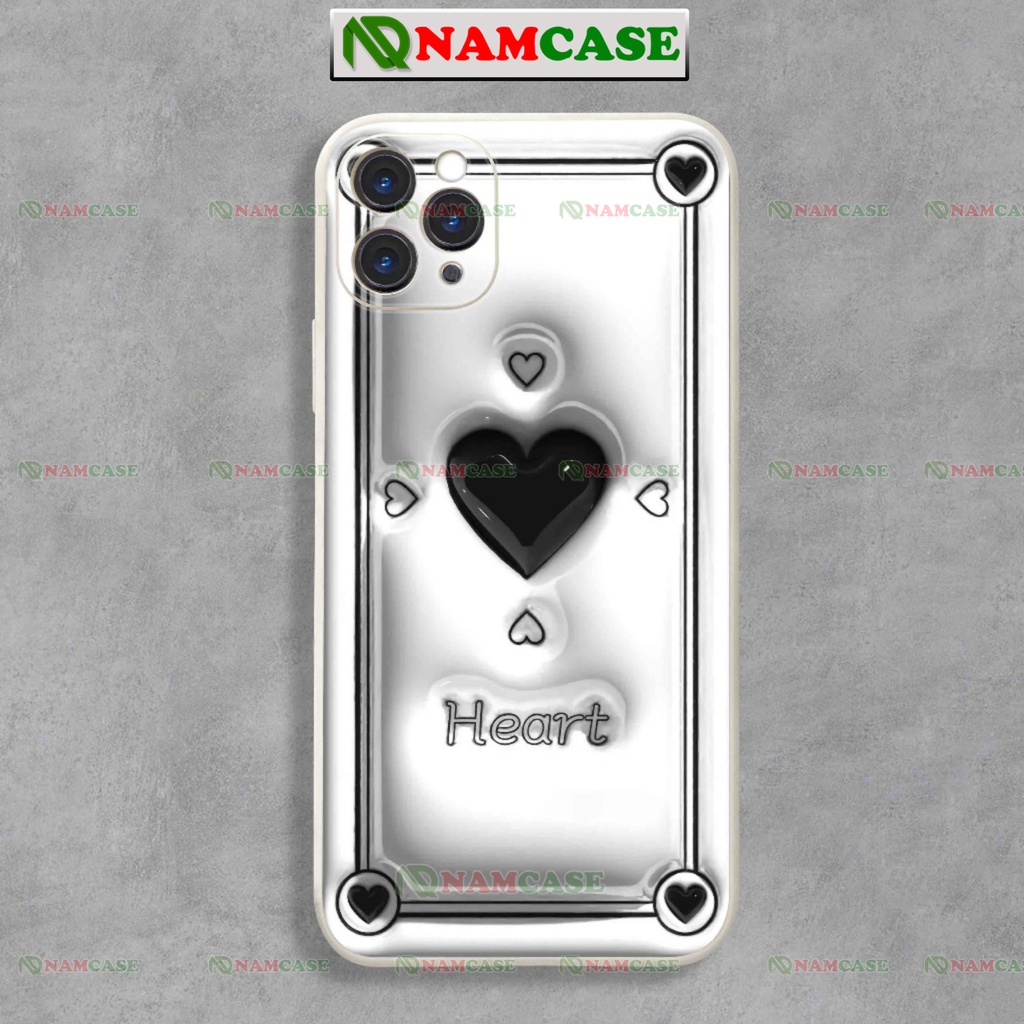 Ốp lưng iphone cặp đôi hoạt hình trái tim hoa 3D cute ngộ nghĩnh dễ thương đẹp ip 6/6s/7/8/X/XS/11/12/13/14 Pro Plus Max
