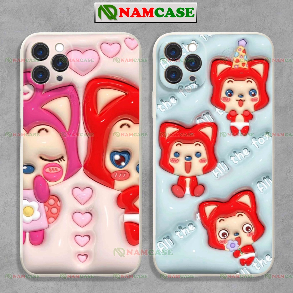 Ốp lưng iphone cặp đôi hoạt hình 3D cute độc lạ ngộ nghĩnh dễ thương đẹp ip 6/6s/7/8/X/XS/11/12/13/14 Pro Plus Max