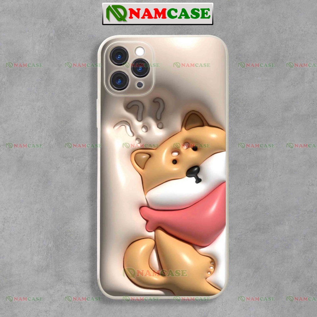 Ốp lưng iphone cặp đôi hoạt hình chó mèo 3D cute ngộ nghĩnh dễ thương đẹp ip 6/6s/7/8/X/XS/11/12/13/14 Pro Plus Max