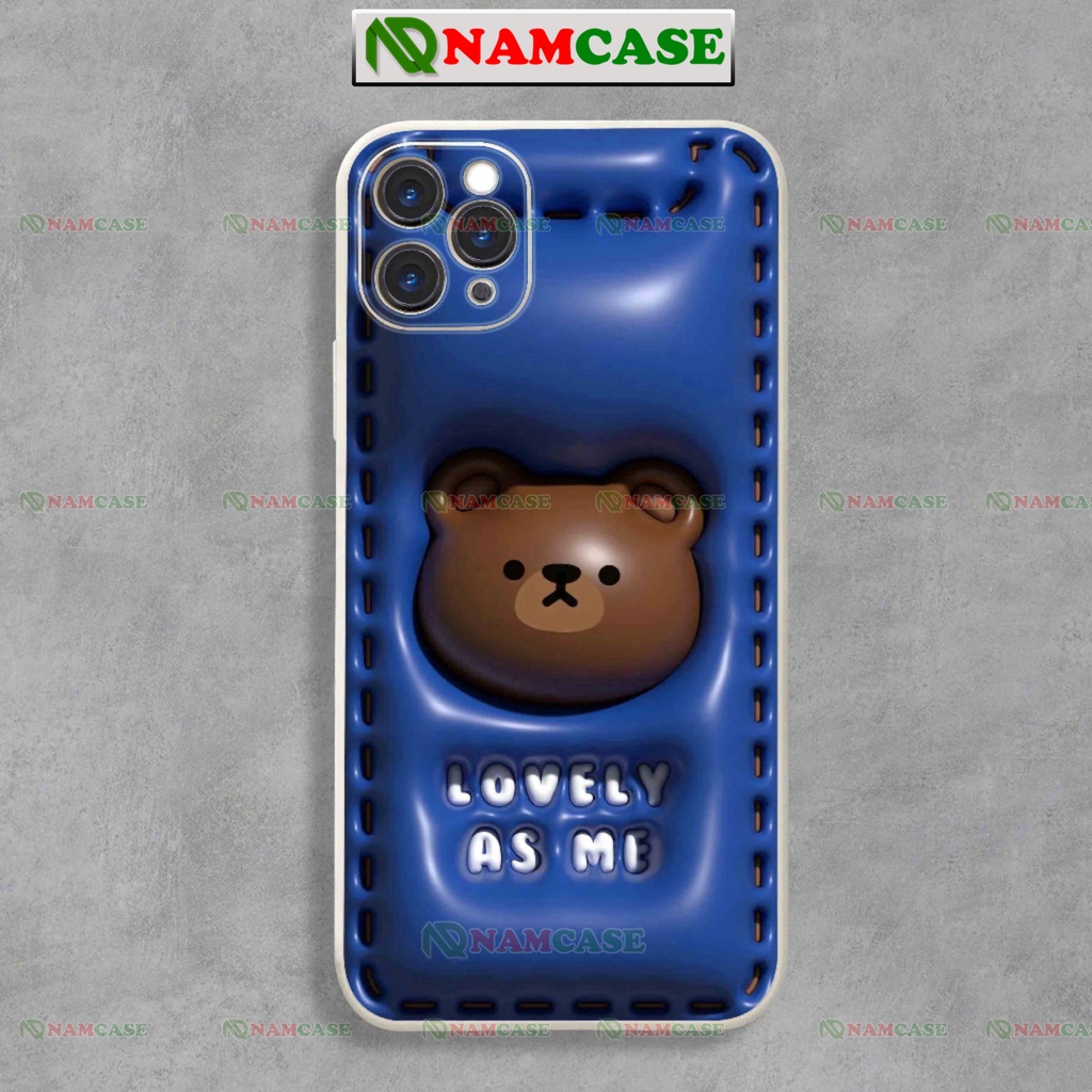 Ốp lưng iphone cặp đôi hoạt hình gấu thỏ 3D cute ngộ nghĩnh dễ thương đẹp ip 6/6s/7/8/X/XS/11/12/13/14 Pro Plus Max