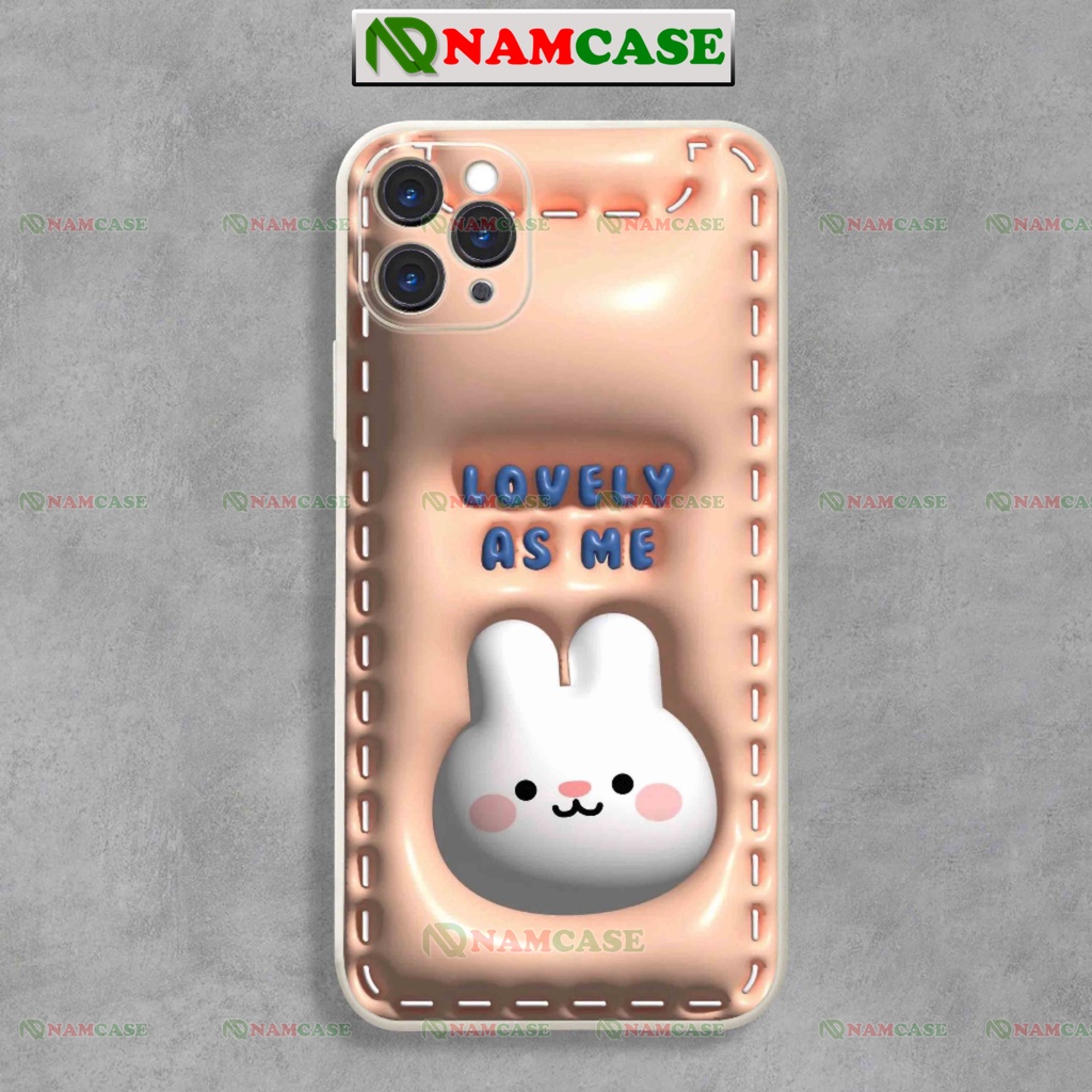Ốp lưng iphone cặp đôi hoạt hình gấu thỏ 3D cute ngộ nghĩnh dễ thương đẹp ip 6/6s/7/8/X/XS/11/12/13/14 Pro Plus Max