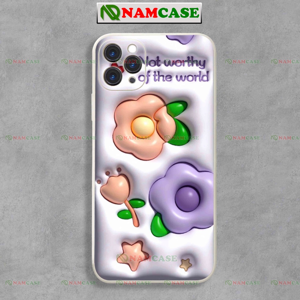 Ốp lưng iphone cặp đôi hoạt hình hoa 3D cute ngộ nghĩnh dễ thương đẹp ip 6/6s/7/8/X/XS/11/12/13/14 Pro Plus Max