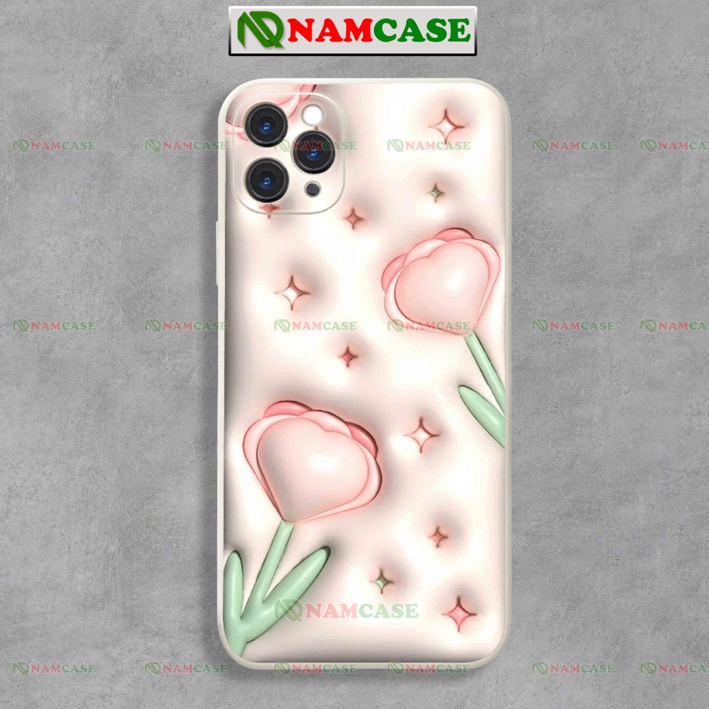 Ốp lưng iphone cặp đôi hoạt hình hoa 3D cute ngộ nghĩnh dễ thương đẹp ip 6/6s/7/8/X/XS/11/12/13/14 Pro Plus Max