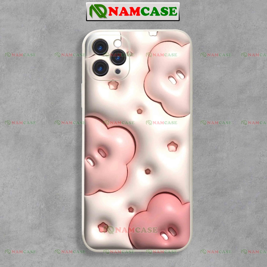Ốp lưng iphone cặp đôi hoạt hình hoa 3D cute ngộ nghĩnh dễ thương đẹp ip 6/6s/7/8/X/XS/11/12/13/14 Pro Plus Max