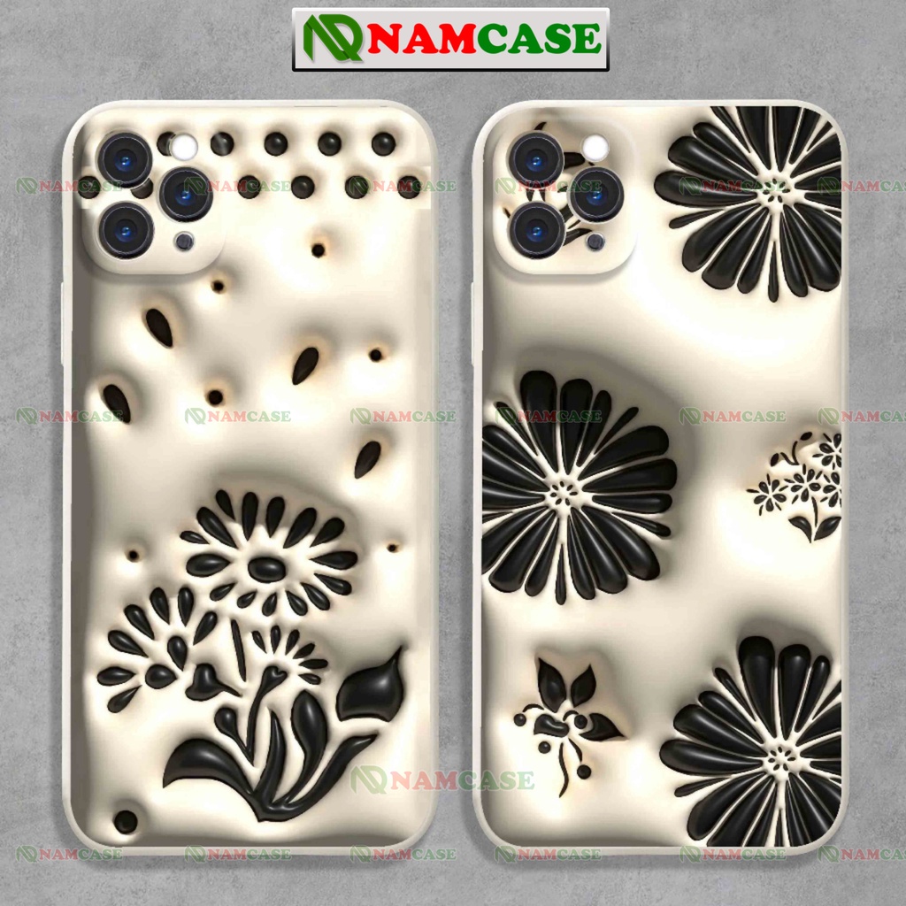 Ốp lưng iphone cặp đôi hoạt hình hoa 3D cute ngộ nghĩnh dễ thương đẹp ip 6/6s/7/8/X/XS/11/12/13/14 Pro Plus Max