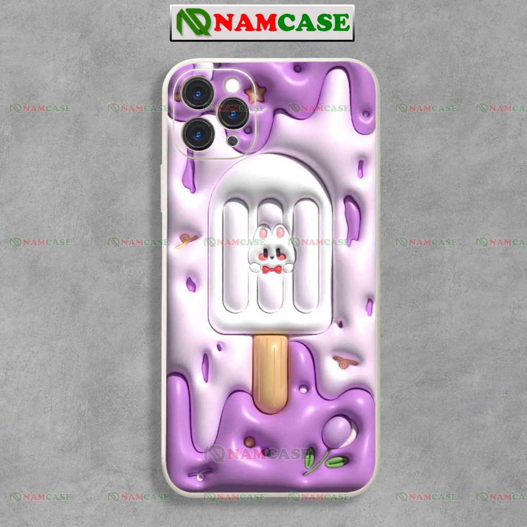 Ốp lưng iphone cặp đôi hoạt hình thỏ 3D cute ngộ nghĩnh dễ thương đẹp ip 6/6s/7/8/X/XS/11/12/13/14 Pro Plus Max