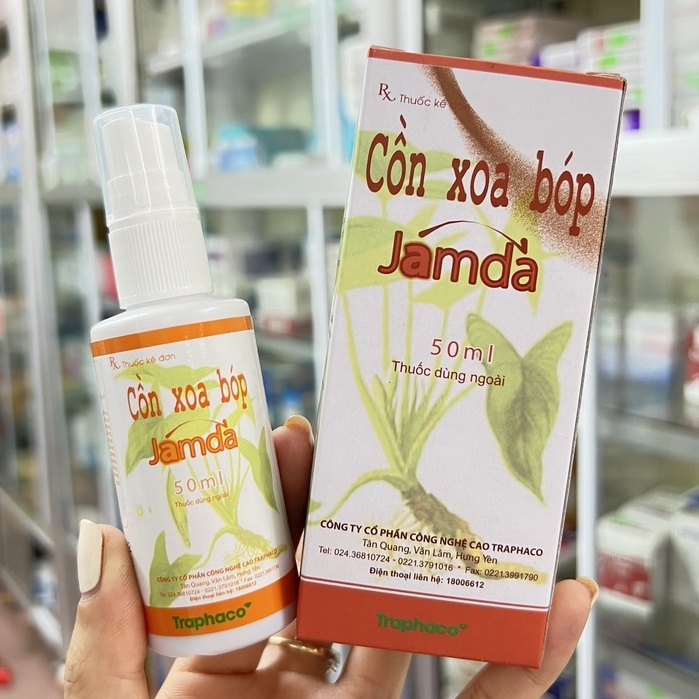 Cồn xoa bóp Jamda chai xịt 50ml