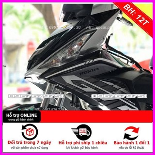 Tem Rời Dán Xe Winner GTR đen Trắng