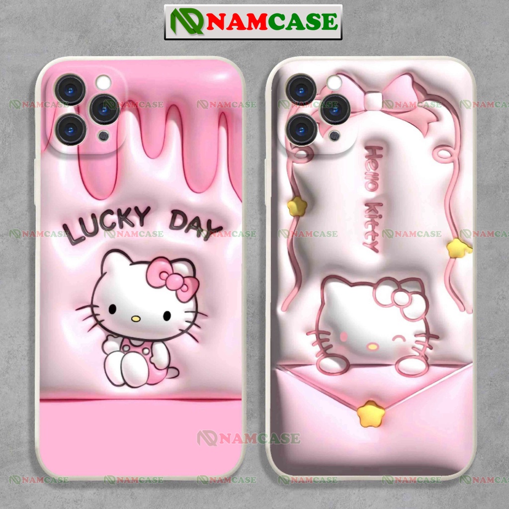 Ốp lưng iphone cặp đôi hoạt hình hello kitty 3D cute ngộ nghĩnh dễ thương đẹp ip 6/6s/7/8/X/XS/11/12/13/14 Pro Plus Max