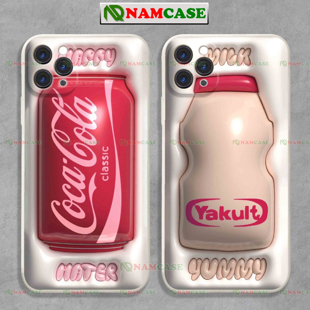 Ốp lưng iphone cặp đôi hoạt hình cocacola 3D độc lạ ngộ nghĩnh dễ thương ip 6/6s/7/8/X/XS/11/12/13/14 Pro Plus Max