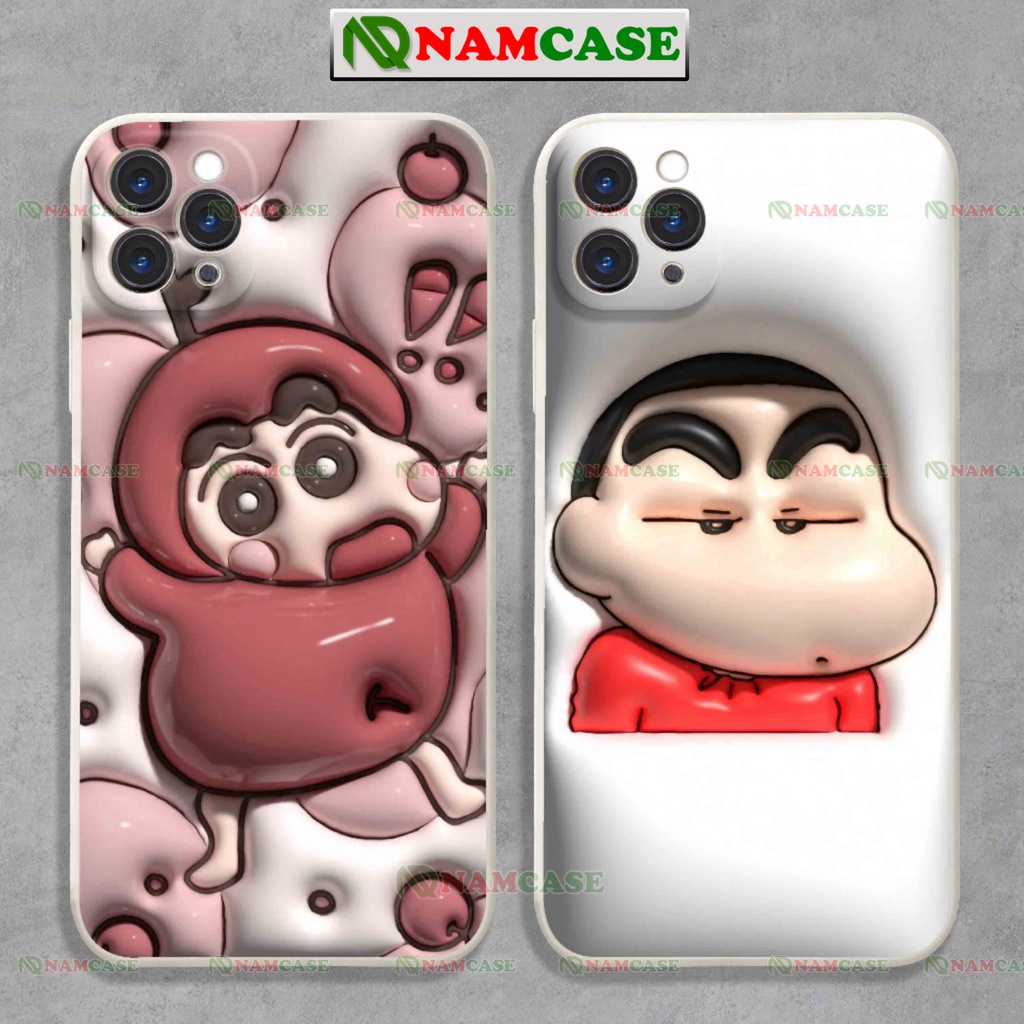 Ốp lưng iphone cặp đôi shinchan shin cậu bé bút chì 3D ngộ nghĩnh dễ thương ip 6/6s/7/8/X/XS/11/12/13/14 Pro Plus Max