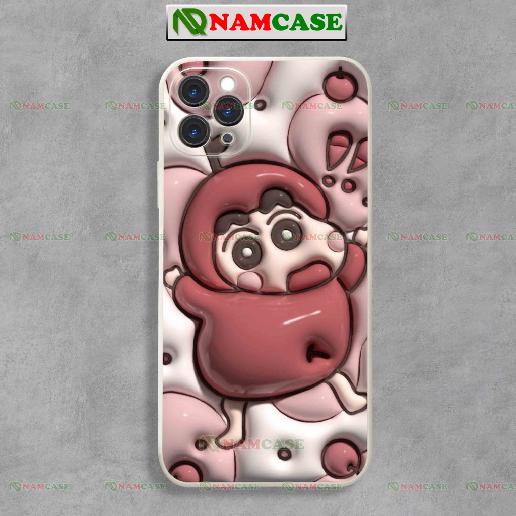 Ốp lưng iphone cặp đôi shinchan shin cậu bé bút chì 3D ngộ nghĩnh dễ thương ip 6/6s/7/8/X/XS/11/12/13/14 Pro Plus Max
