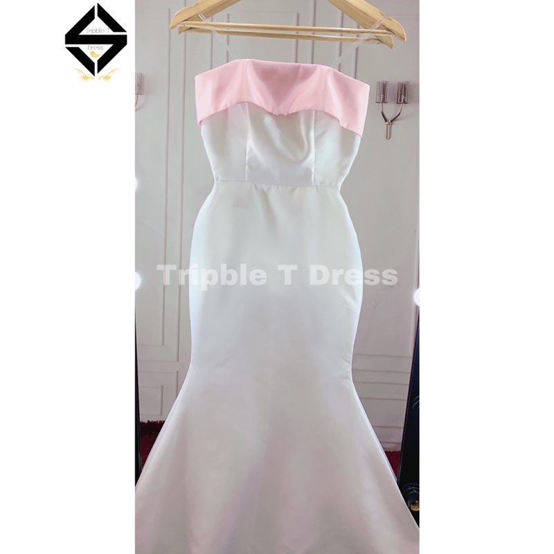 Đầm mặc cưới TRIPBLE T DRESS body đuôi cá sang trọng - size S/M/L