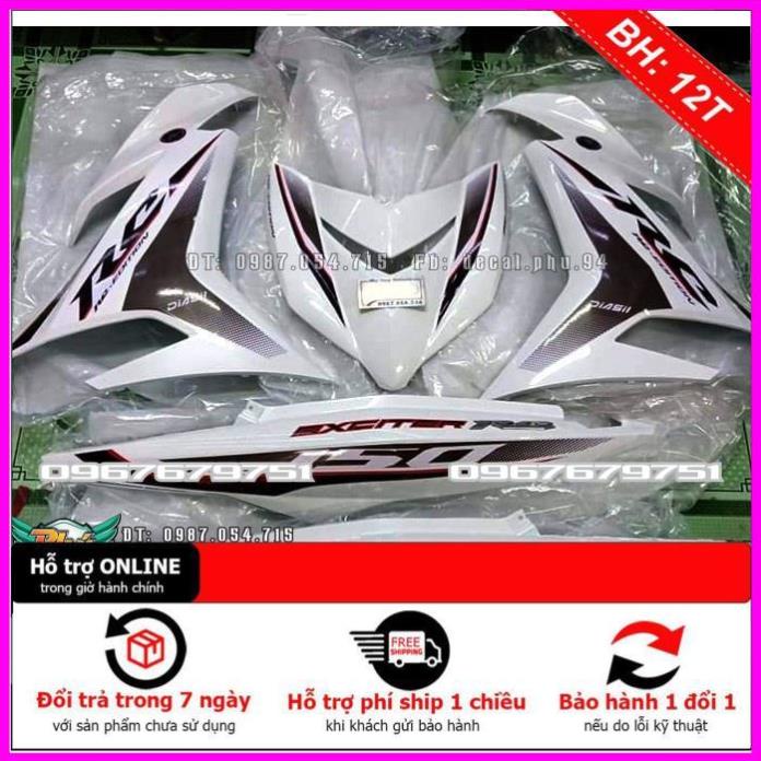 [FREE SHIP] Tem Rời Dán Xe Exciter 150 RC xám đen xe trắng 1