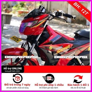 Tem Rời Dán Xe Satria Đỏ candy