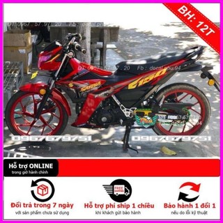 Tem Rời Dán Xe Satria Đỏ candy