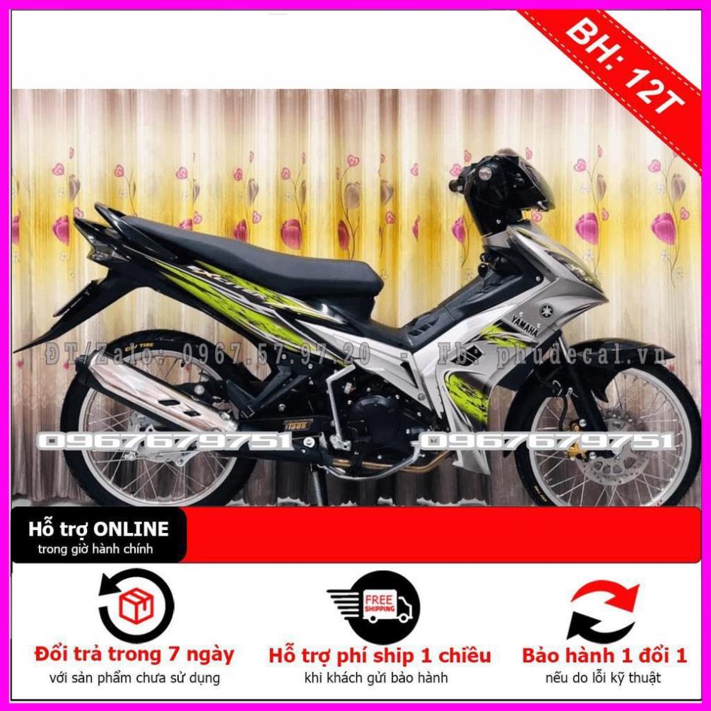 [FREE SHIP] Tem Rời Dán Xe Exciter 2006 bạc đen vàng