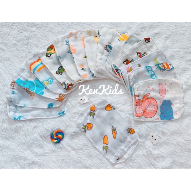 Khẩu trang Xô mềm nhiều hoạ tiết cho bé  - 1 cái
