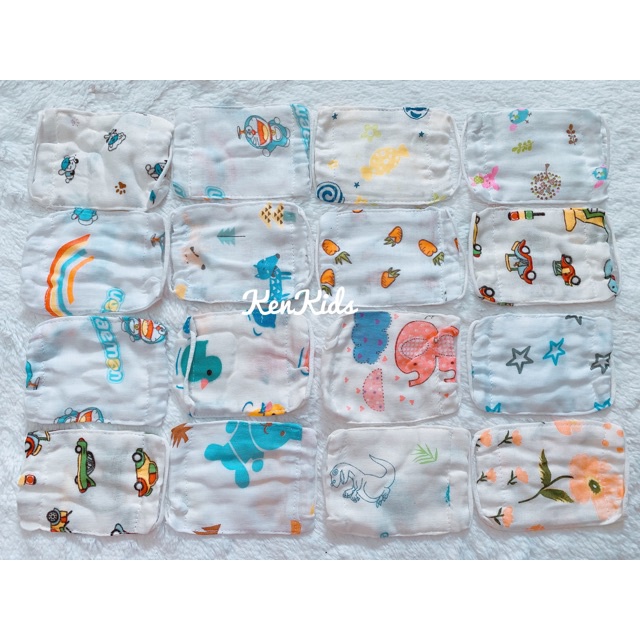 Khẩu trang Xô mềm nhiều hoạ tiết cho bé  - 1 cái