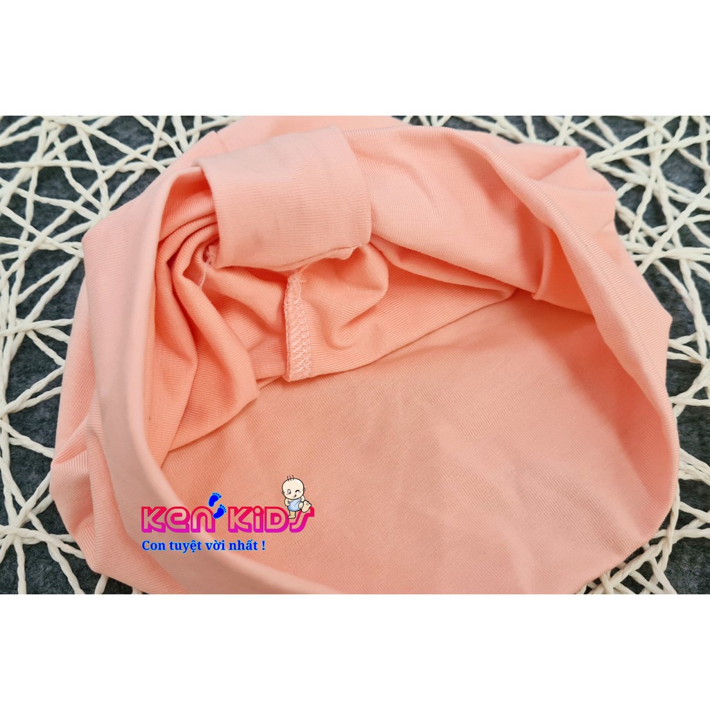 Nón mũ Turban kiểu Ấn cho bé - màu hồng cam