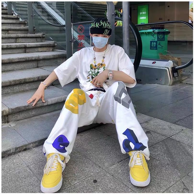 Quần Dài Hip Hop Mỏng Dáng Suông Dễ Phối Đồ Màu Sắc Thời Trang Xuân Thu Cho Nữ