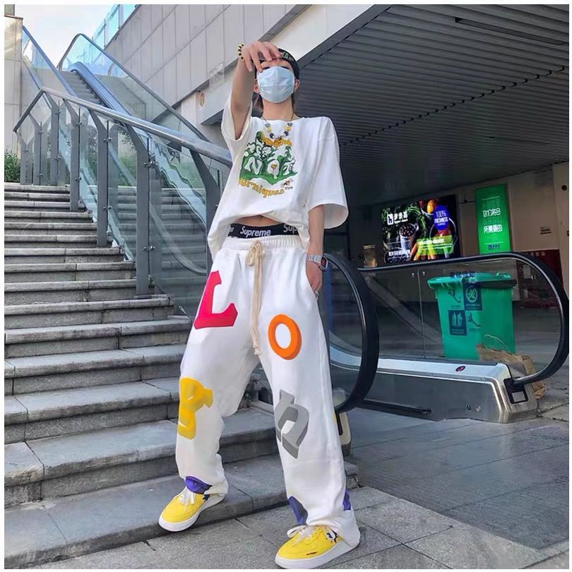 Quần Dài Hip Hop Mỏng Dáng Suông Dễ Phối Đồ Màu Sắc Thời Trang Xuân Thu Cho Nữ