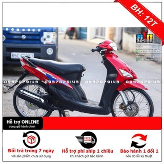 Tem Rời Dán Xe Mio đỏ xanh 